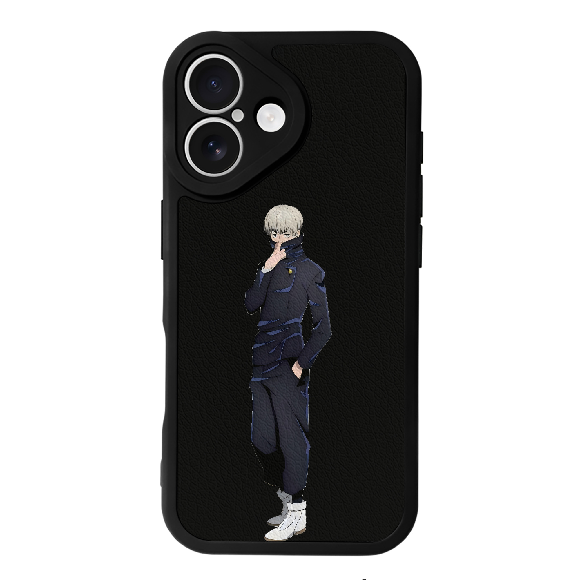 （画像用） 呪術廻戦 Jujutsu Kaisen 【iPhone 16シリーズ対応】シリコンスマホケース（レザー調） 材質：シリコン